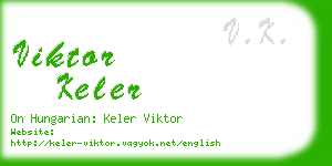 viktor keler business card